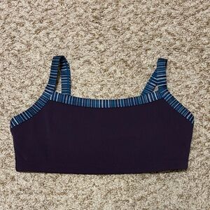 Liaison the Label Basic Contrast Bra- Teal and Plum Stripes